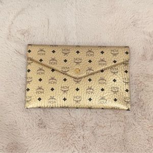 MCM Envelope Clutch gold